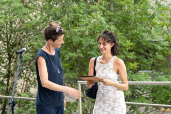 Melina Haupt an der Preisverleihung